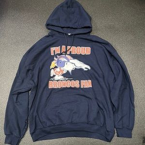 Men’s Denver Broncos hoodie w/Snoopy XXL